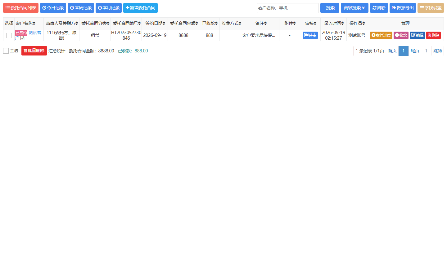 委托合同管理